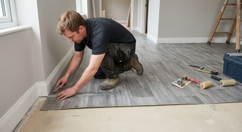 Sheet Linoleum Installation in Plano, TX